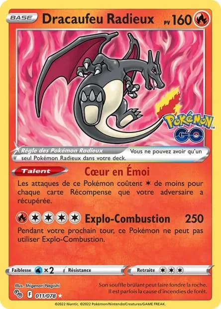 Dracaufeu Radieux 11/78