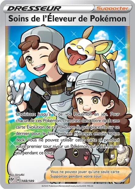 Soins de l'Éleveur de Pokémon 188/189