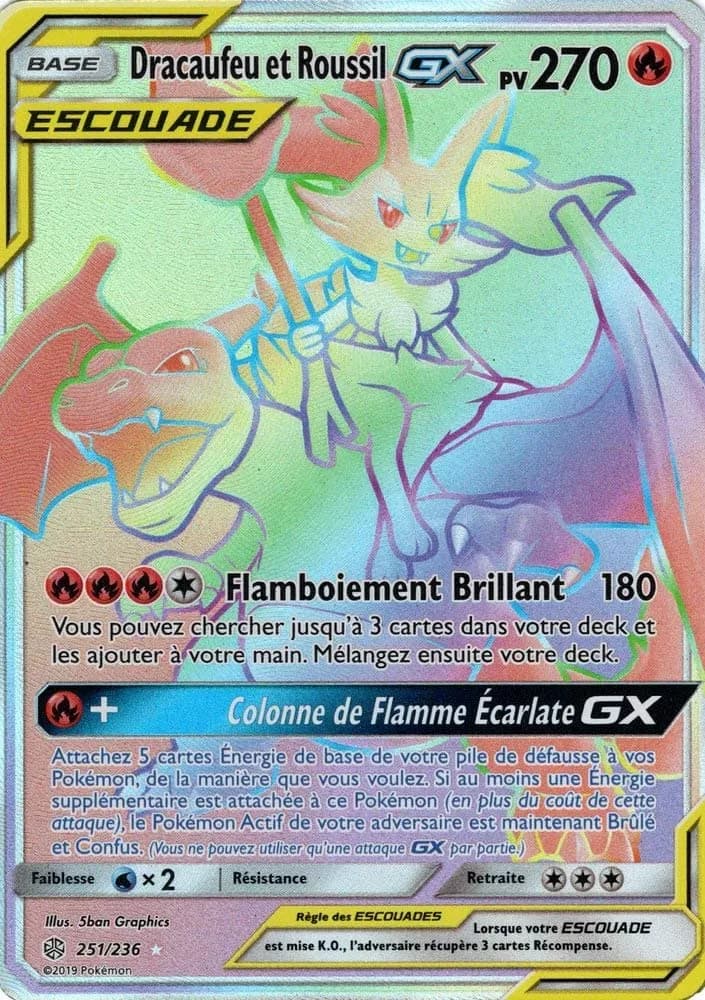 Dracaufeu et Roussil-GX 251/236