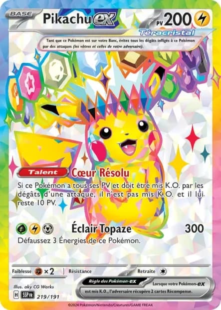 Pikachu ex 219/191