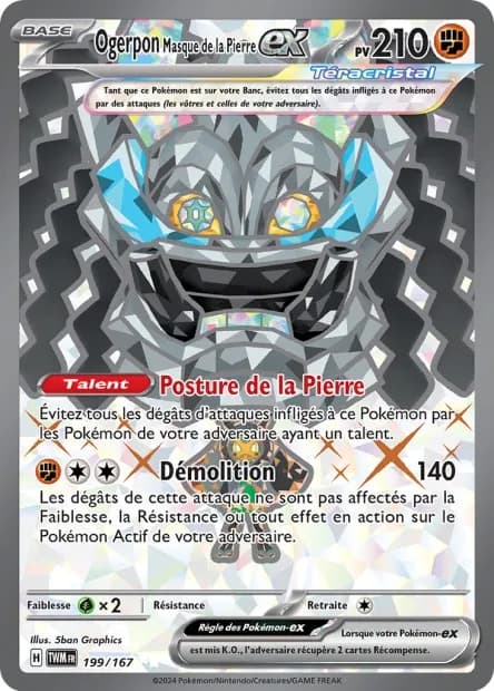 Ogerpon Masque de la Pierre ex 199/167