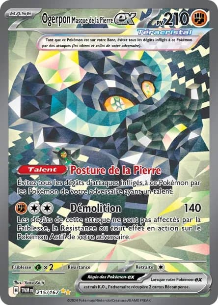 Ogerpon Masque de la Pierre ex 215/167